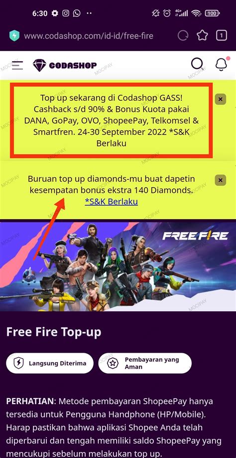 codashop pulsa Gold diskon hari ini praktis topup selanjutnya upgrade menguntungkan info penting lengkap image 1