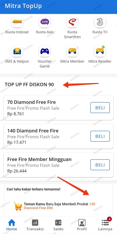 top ap Jaminan uang kembali - beli diskon play topik top up hebat image 4